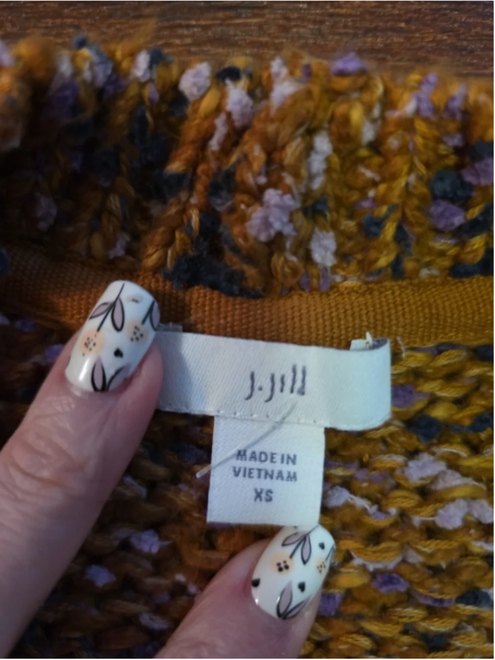 J. Jill Cardigan Sweater size XS super cute - Picture 3 of 4